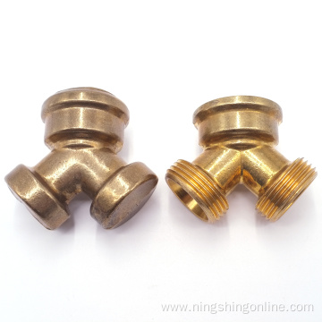 Equal Y shape brass tap connector